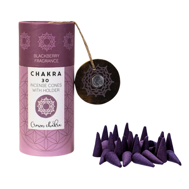 Seven Chakra Incense Cones Bundle w/ Burner