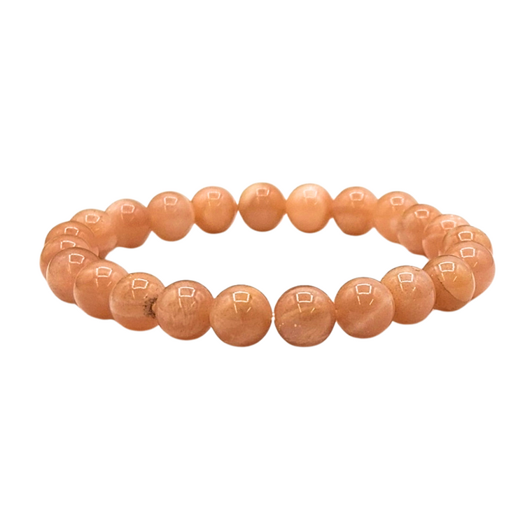 Peach Moonstone Crystal Bracelet - Positivity | Mindfulness | Self Love