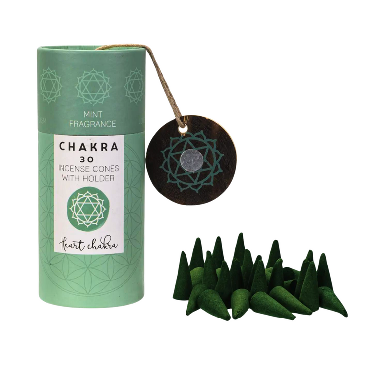 Seven Chakra Incense Cones Bundle w/ Burner