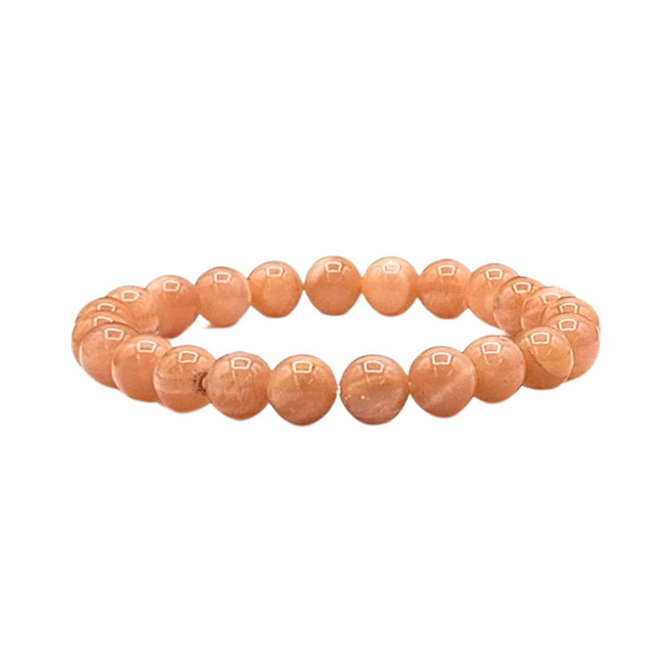 Peach Moonstone Crystal Bracelet - Positivity | Mindfulness | Self Love