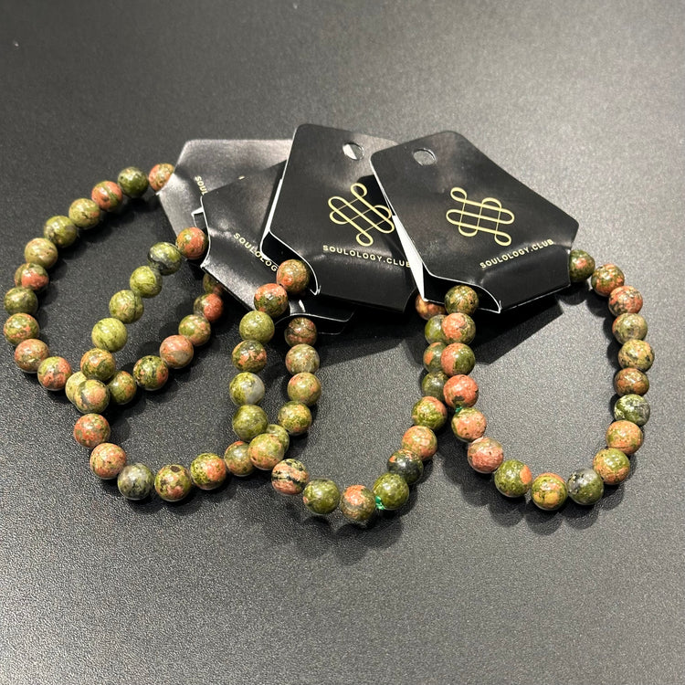 Unakite Crystal Bracelet - Manifestation Support | Spiritual Guidance | Grounding