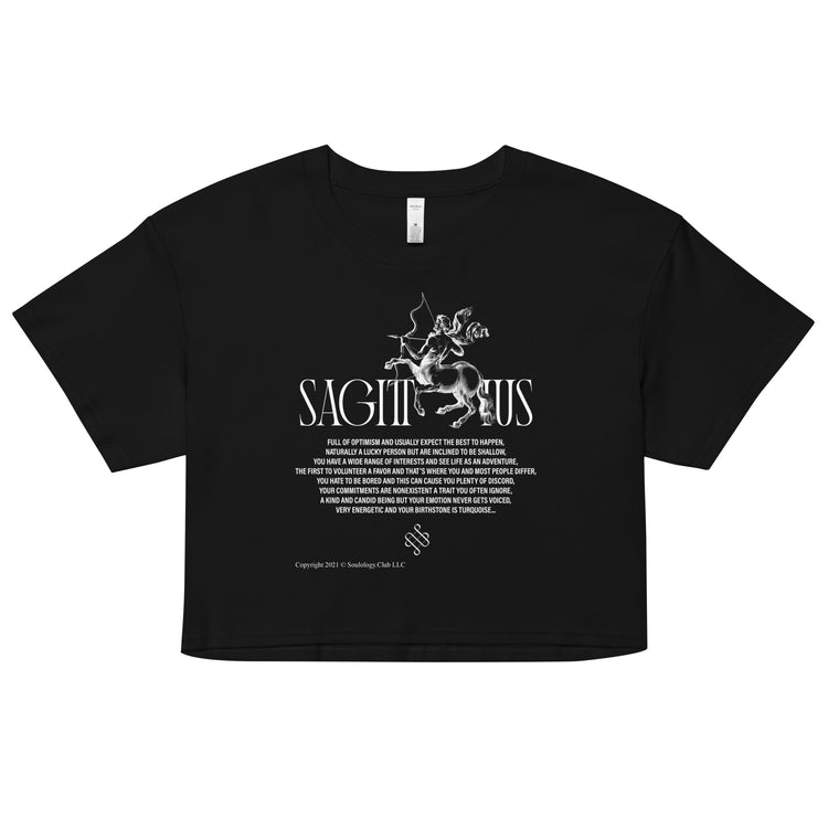 Sagittarius Zodiac Crop Top