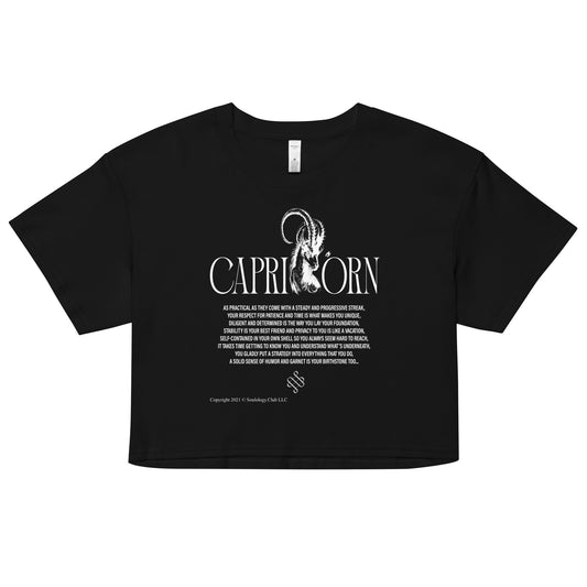 Capricorn Zodiac Crop Top