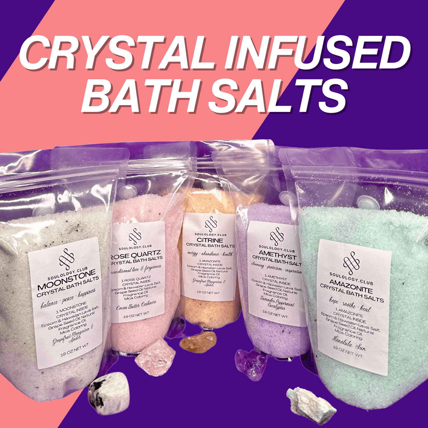 *NEW Crystal-Infused Bath Salts