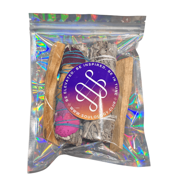 Smudge Kit - White Sage, Seven Chakra Sage & Palo Santo