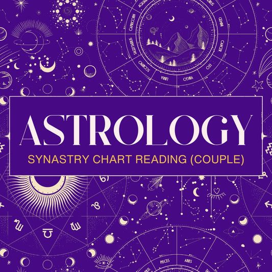 Synastry Chart Reading (Couples Reading)- Tropical House System (1hour 30min)