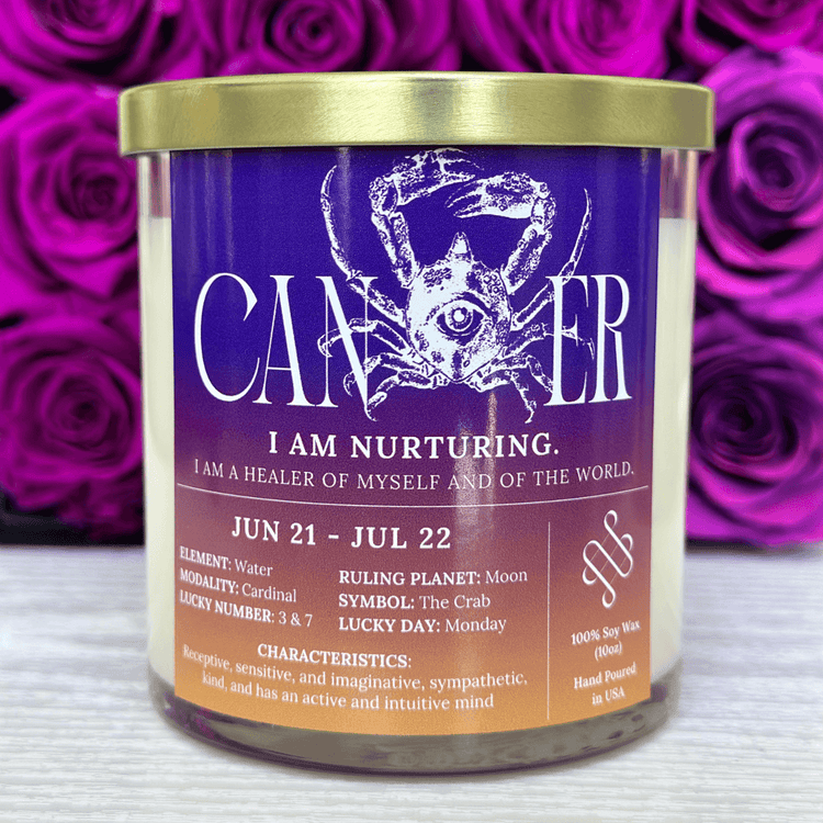 cancer zodiac candle