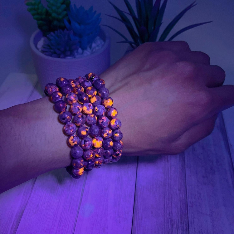 Yooperlite UV Crystal Bracelet - Inner Peace | Clarity