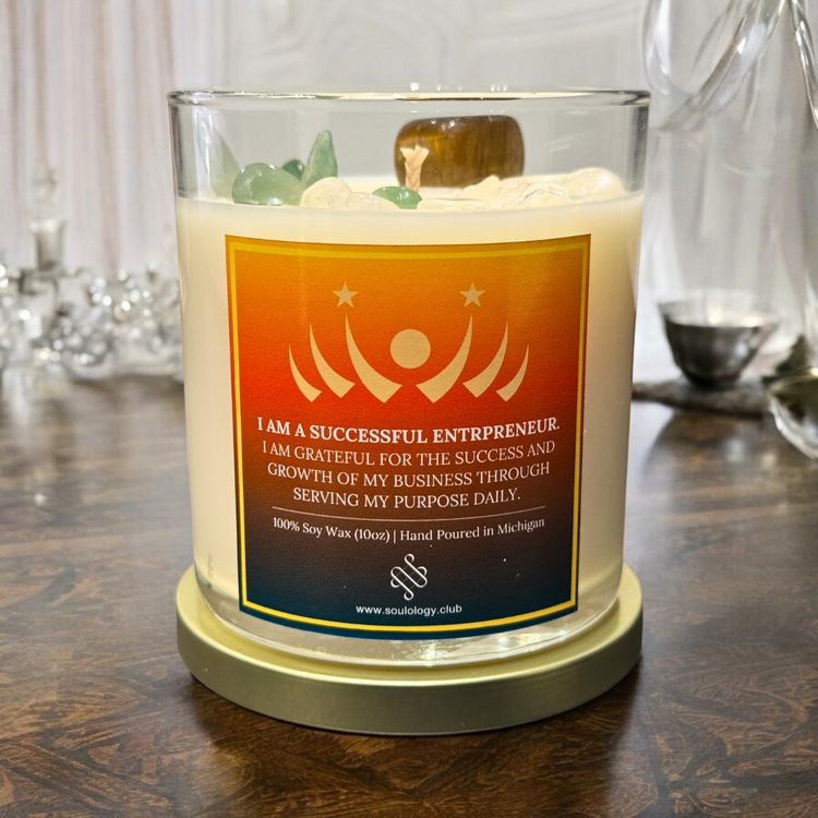 Successful Entrepreneur Affirmation Candle