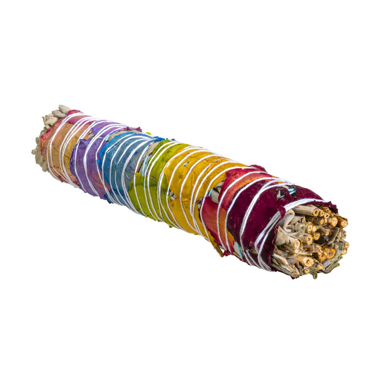 XL Seven Chakra Sage - 9" Smudge Stick