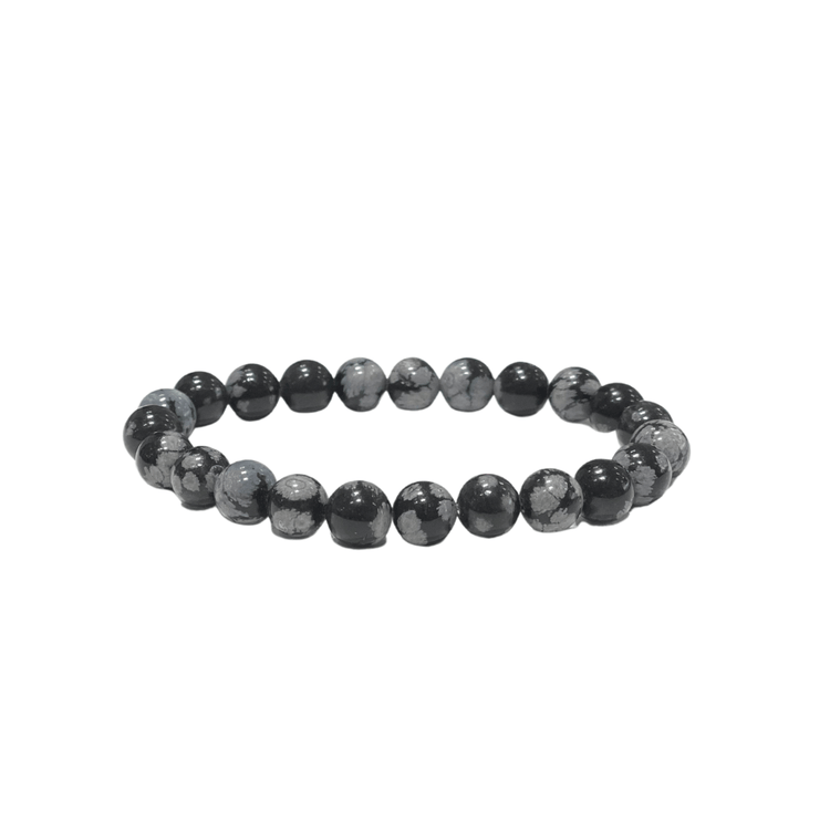 Snowflake Obsidian Crystal Bracelet - Inner Peace | Purification