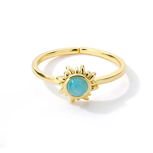 Sun Opal Ring