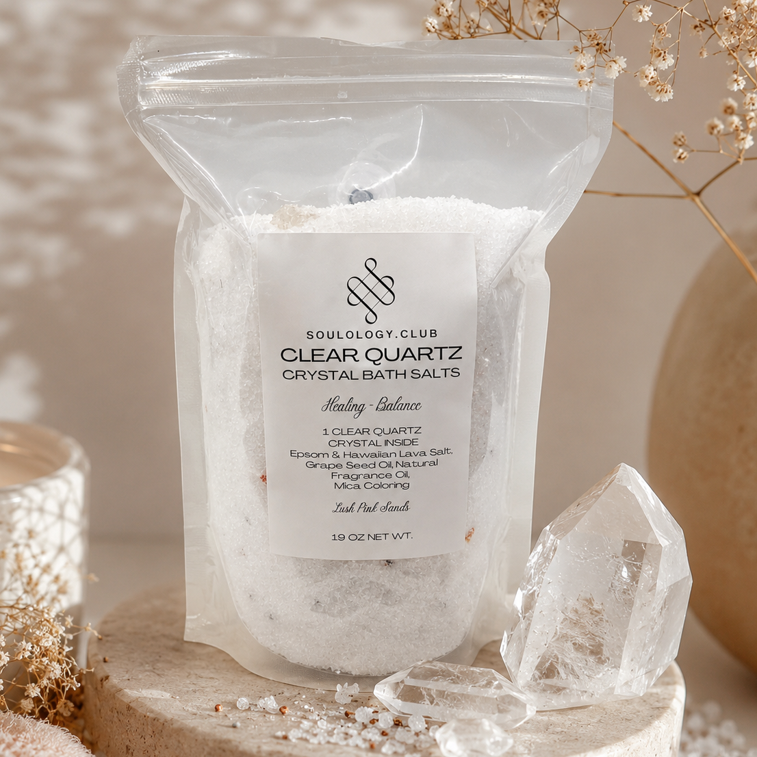 ritual bath salt clear quartz
