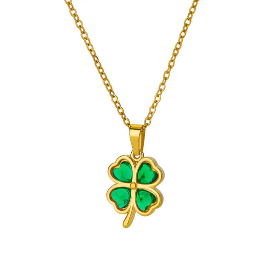 Four Leaf Clover Good Luck Necklace