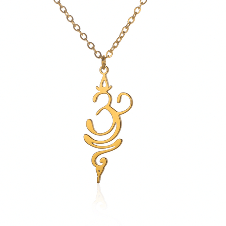 Om Unalome Symbol Necklace