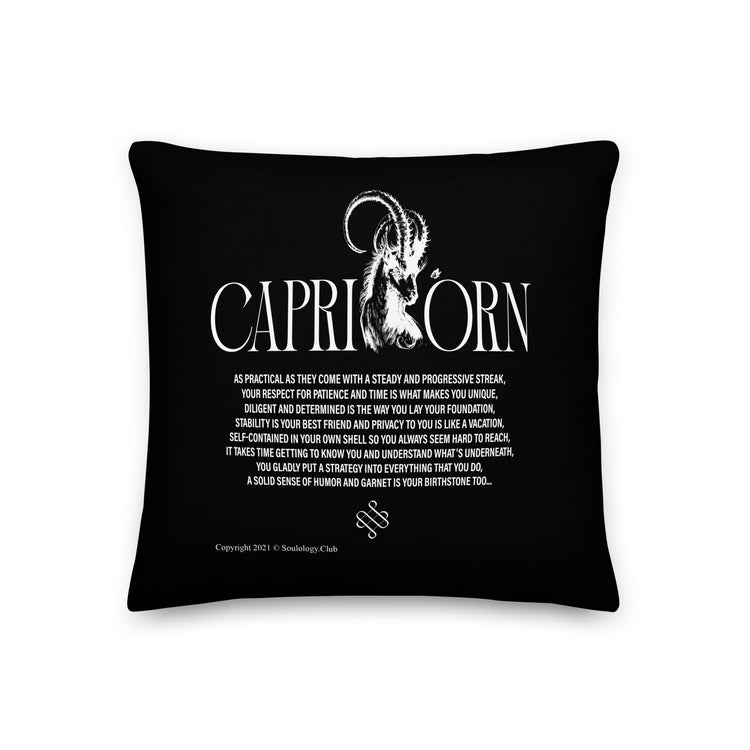 Capricorn Poetry Lounge Pillow