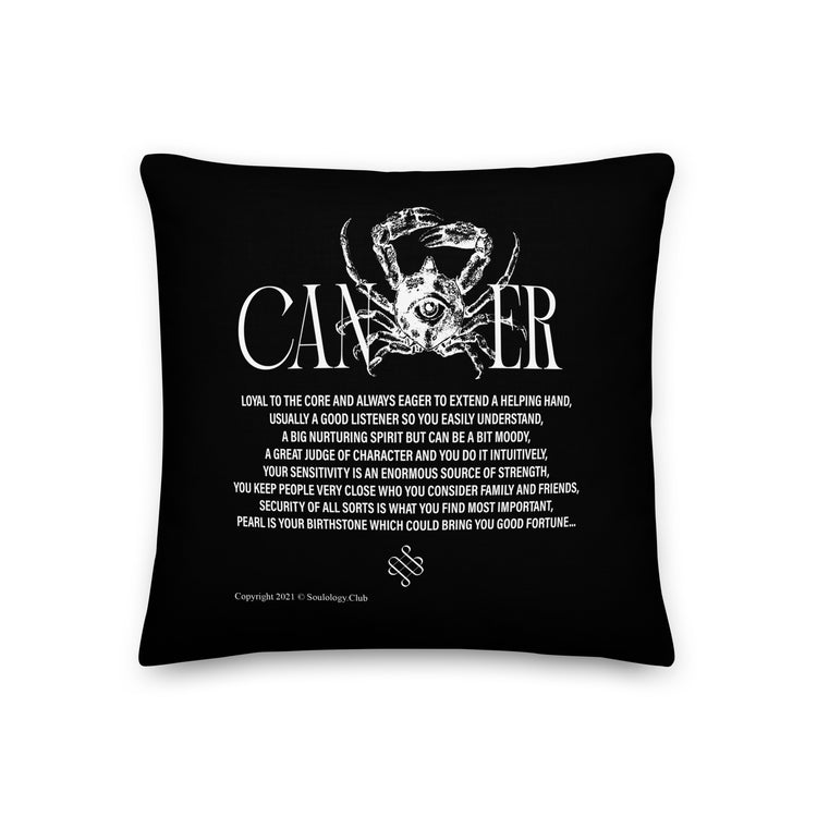 Cancer Poetry Lounge Pillow