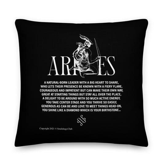 Aries Poetry Lounge Pillow