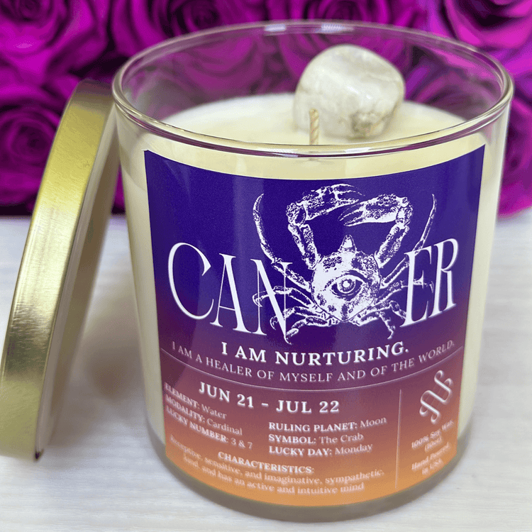 cancer zodiac candle