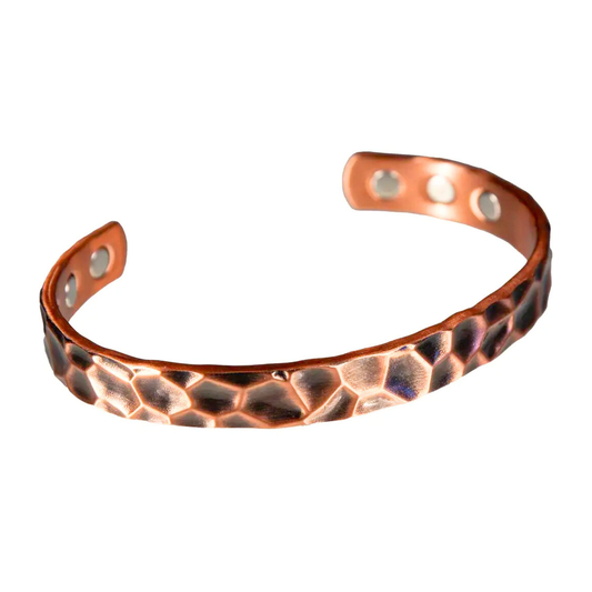 Hammered Antique Copper Bracelet