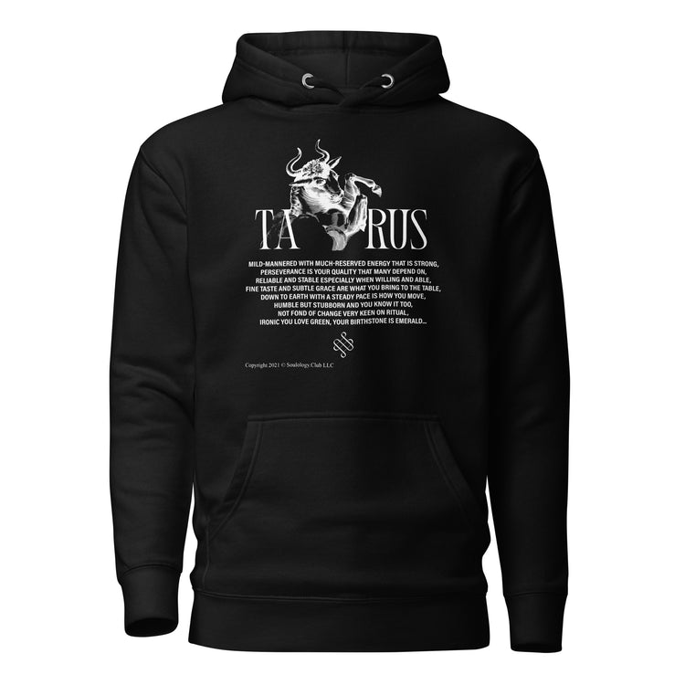 Taurus Unisex Zodiac Poetry Hoodie