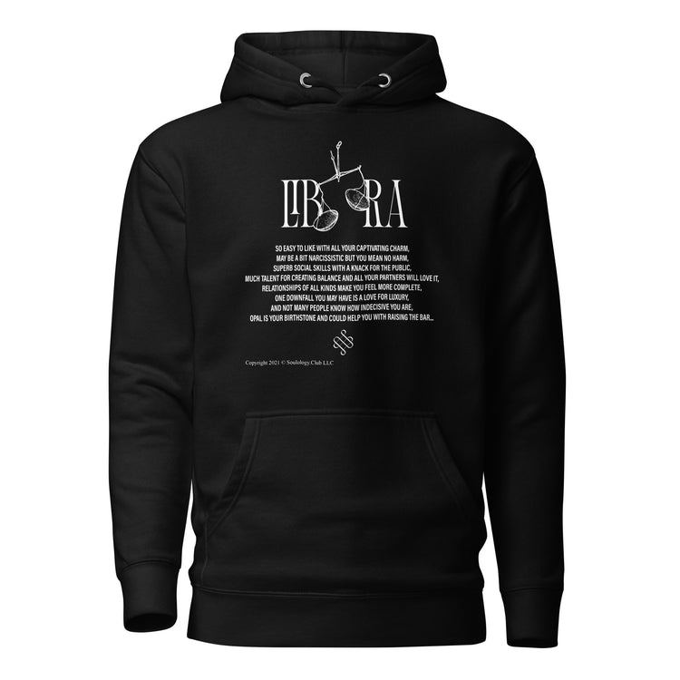 Libra Unisex Zodiac Poetry Hoodie