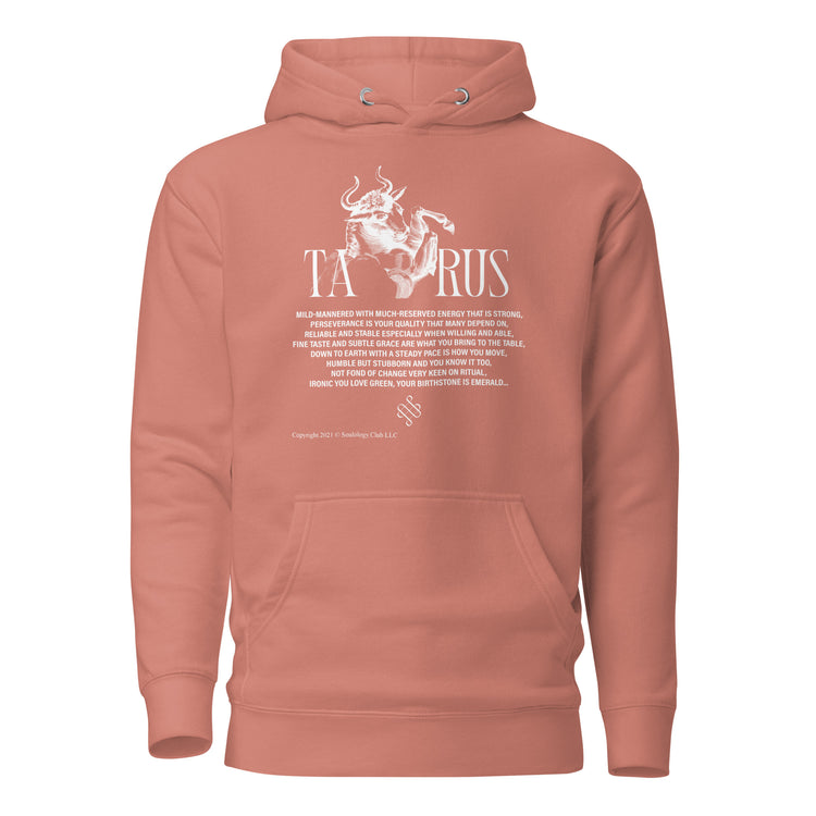 Taurus Unisex Zodiac Poetry Hoodie