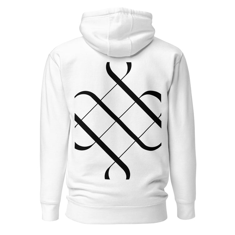 White Virgo Unisex Zodiac Poetry Hoodie