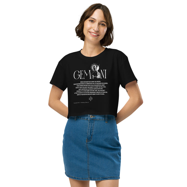 Gemini Zodiac Crop Top