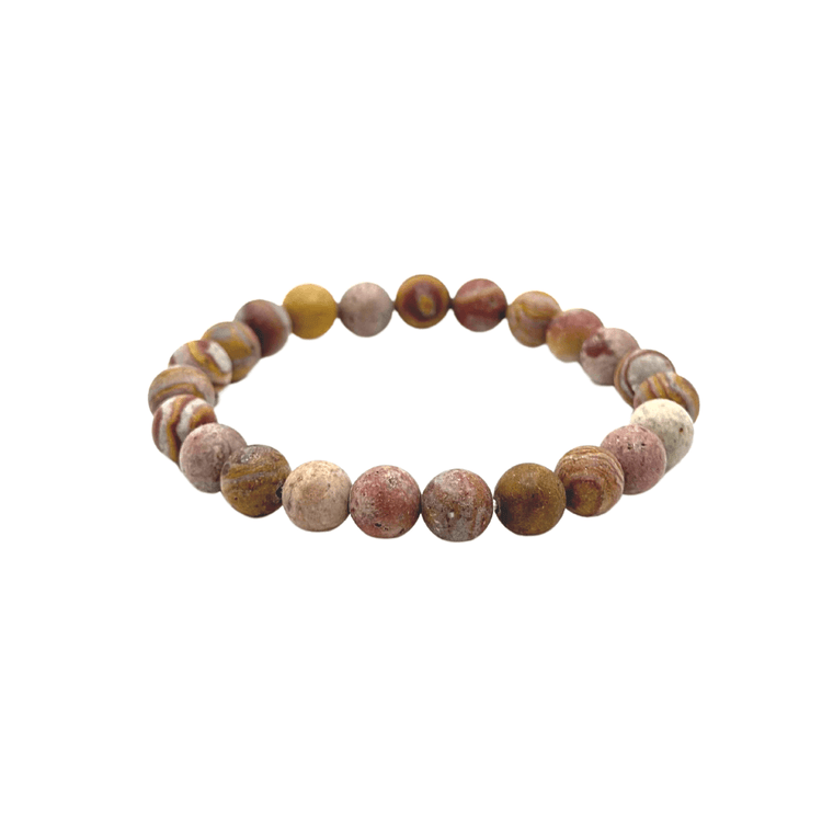 Red Zebra Jasper Crystal Bracelet - Strength | Focus | Protection