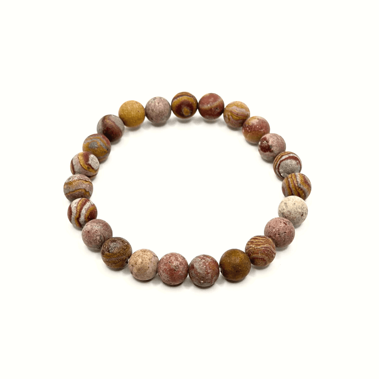 Red Zebra Jasper Crystal Bracelet - Strength | Focus | Protection