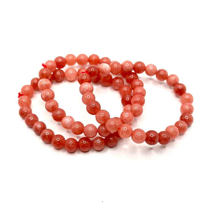 Strawberry Quartz Crystal Bracelet - Clarity | Love | Emotional Balance