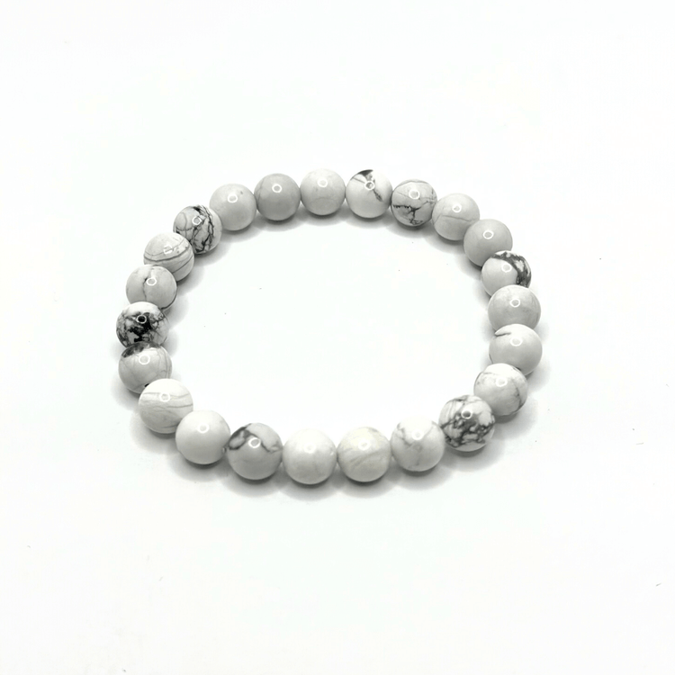 Howlite Crystal Bracelet - Self-Awareness | Knowledge | Patience