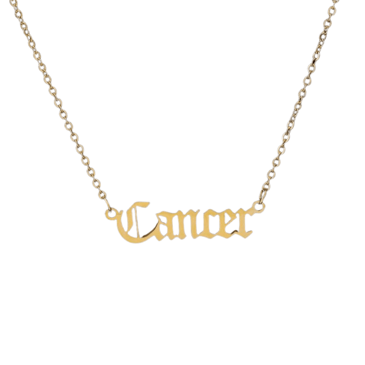 Zodiac 'Old English Style' Necklace - Soulology.Club