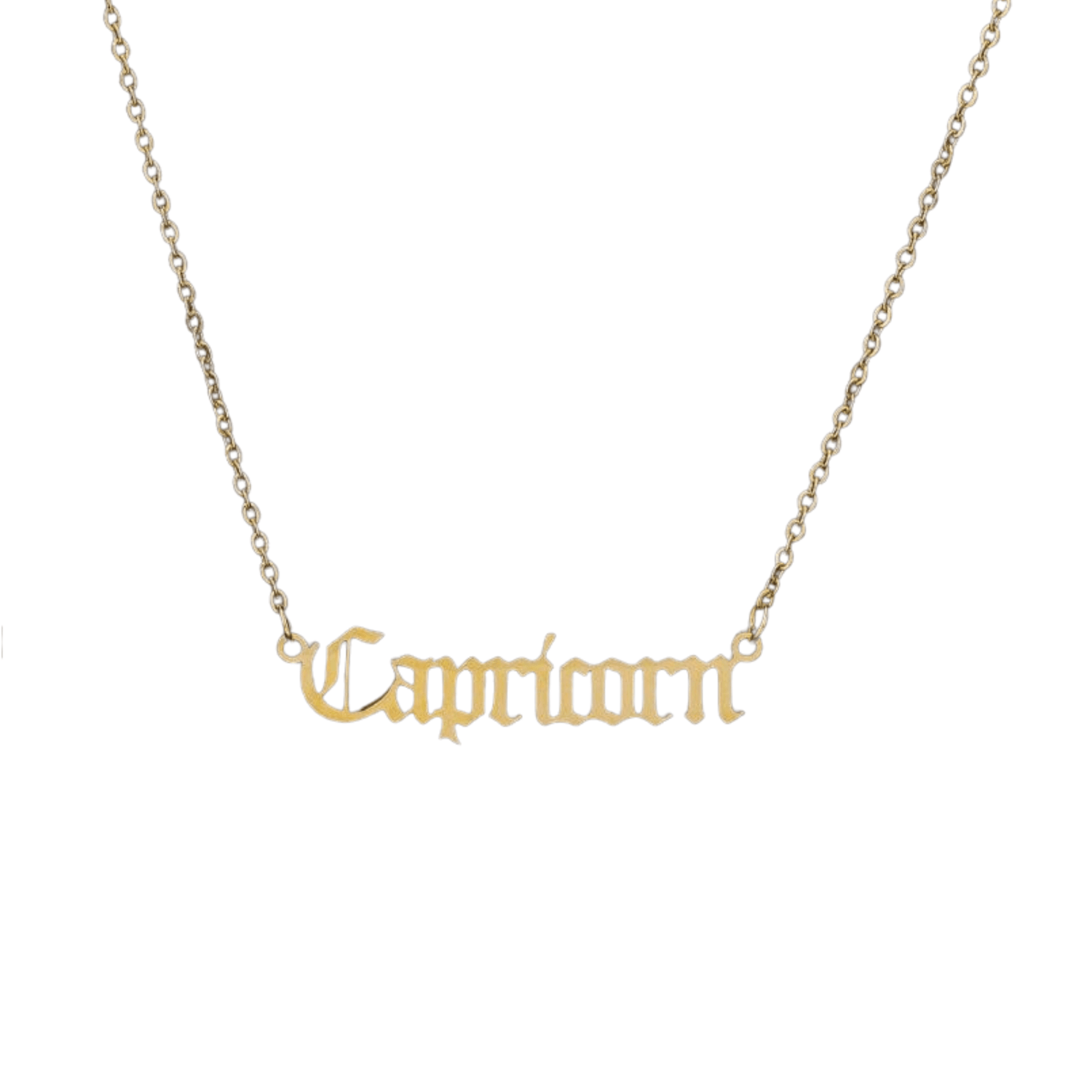 Zodiac 'Old English Style' Necklace - Soulology.Club