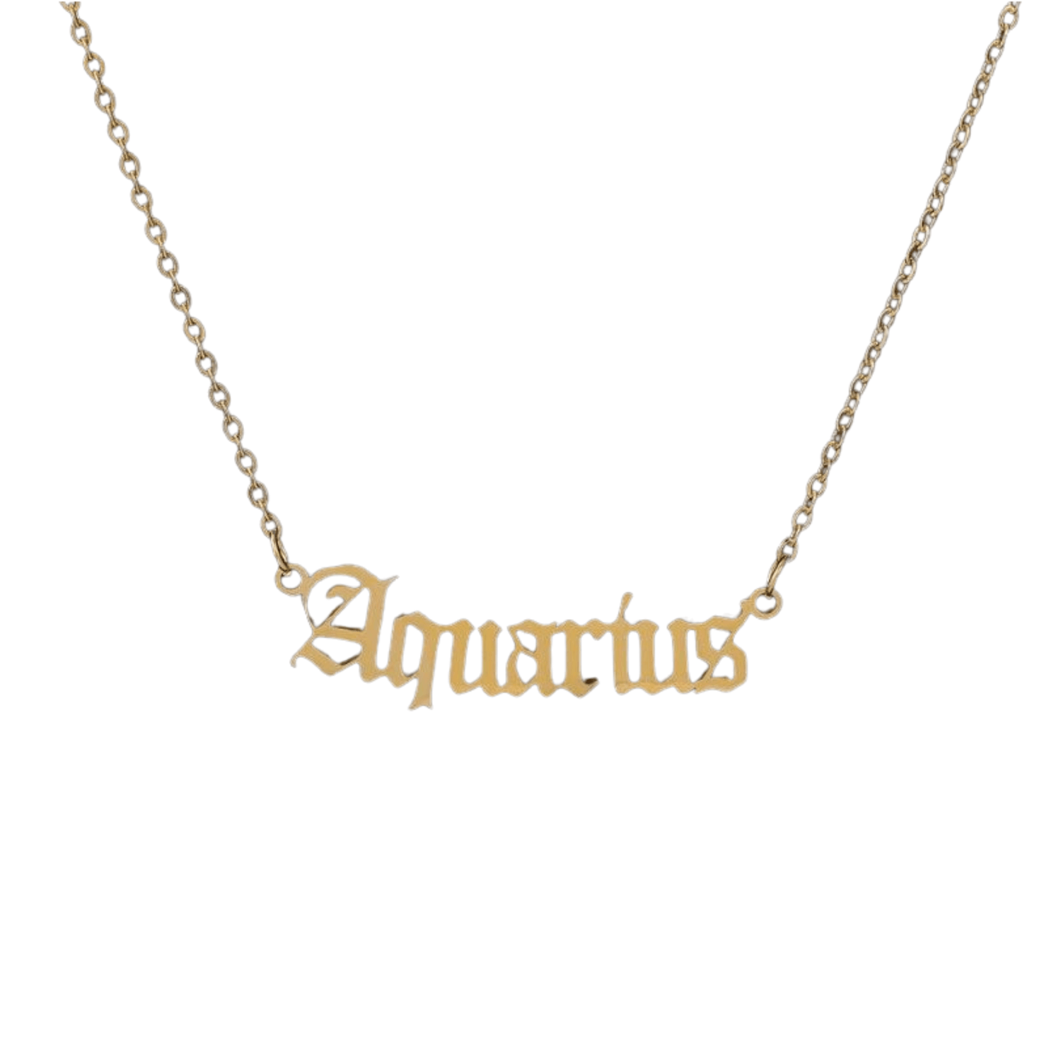 Zodiac 'Old English Style' Necklace - Soulology.Club
