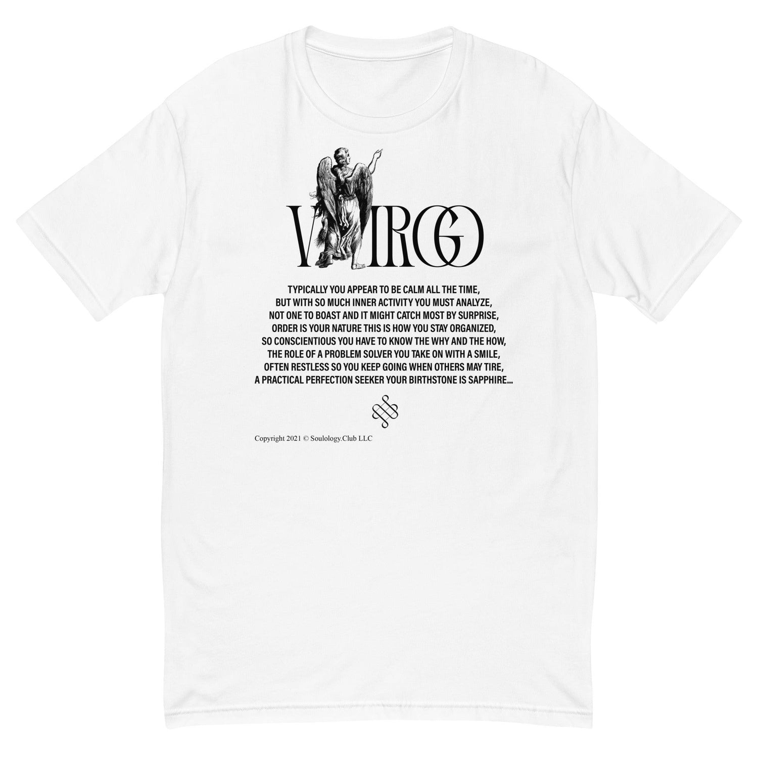 White Virgo Unisex Zodiac TShirt - Soulology.Club