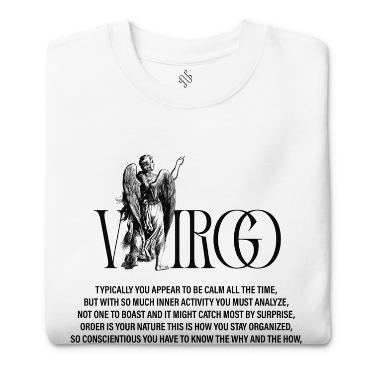 White Virgo Unisex Zodiac Sweatshirt