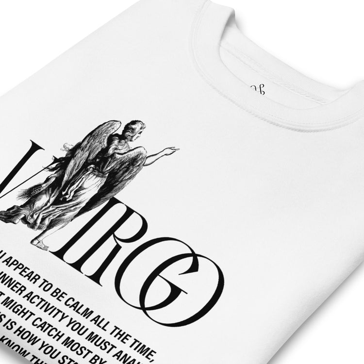 White Virgo Unisex Zodiac Sweatshirt